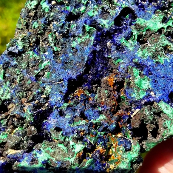 Large Sparkling Malachite & Azurite Specimen - Picture 8 of 17